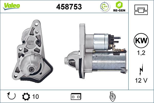 VALEO 458753 - Стартер autozip.com.ua