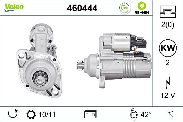 VALEO 460444 - Стартер autozip.com.ua