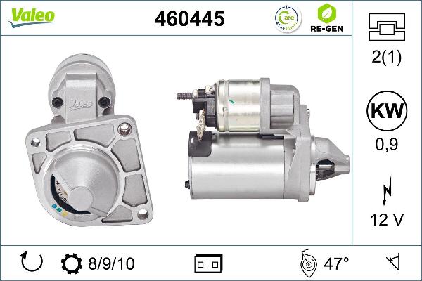 VALEO 460445 - Стартер autozip.com.ua