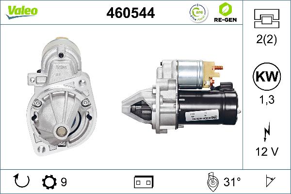 VALEO 460544 - Стартер autozip.com.ua