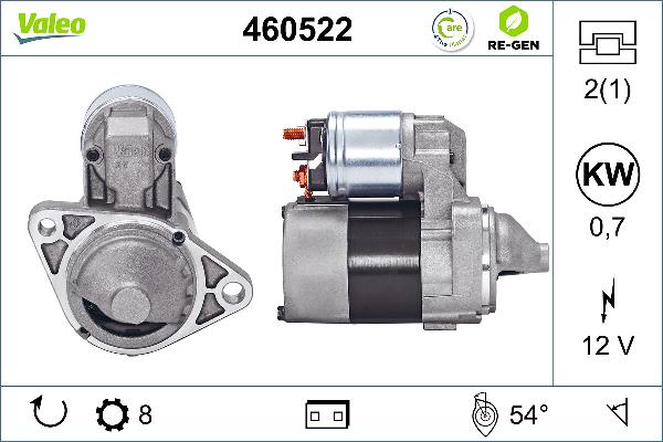 VALEO 460522 - Стартер autozip.com.ua