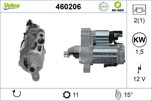 VALEO 460206 - Стартер autozip.com.ua