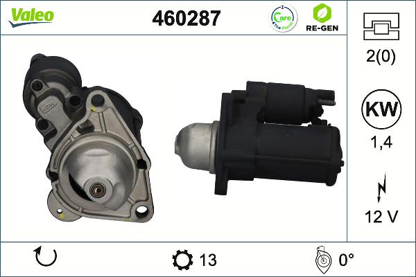 VALEO 460287 - Стартер autozip.com.ua