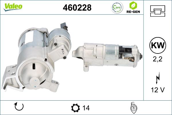 VALEO 460228 - Стартер autozip.com.ua