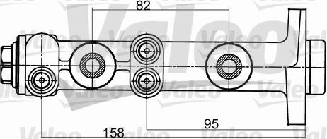 Valeo 402098 - Головний гальмівний циліндр autozip.com.ua