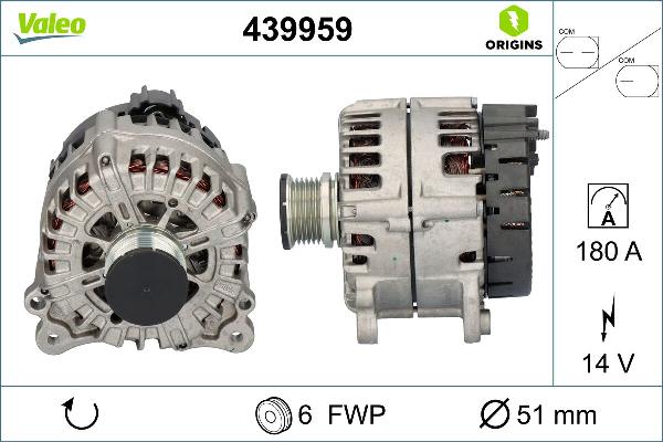 VALEO 439959 - Генератор autozip.com.ua
