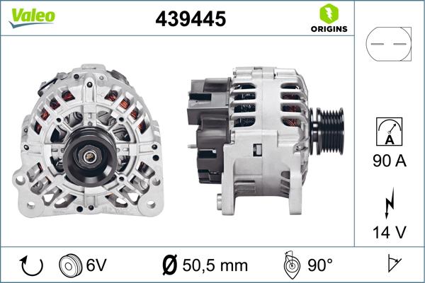 VALEO 439445 - Генератор autozip.com.ua