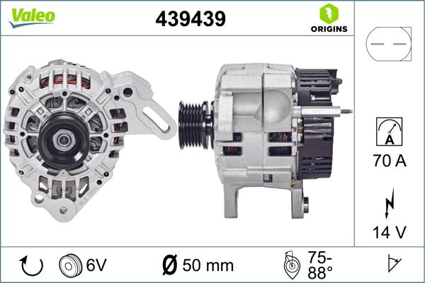 VALEO 439439 - Генератор autozip.com.ua