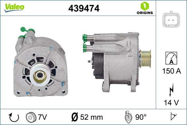 VALEO 439474 - Генератор autozip.com.ua