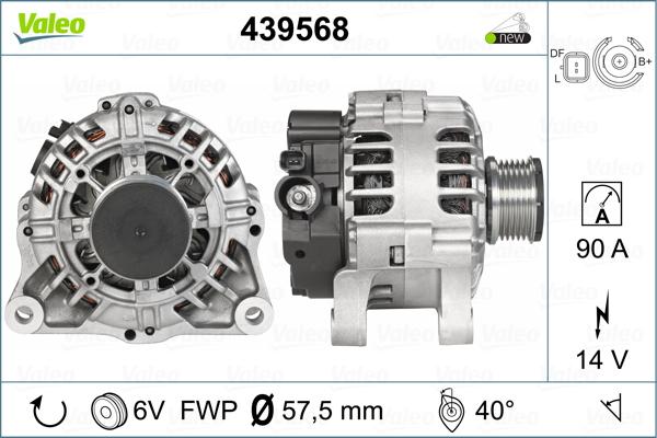 Valeo 439568 - Генератор autozip.com.ua