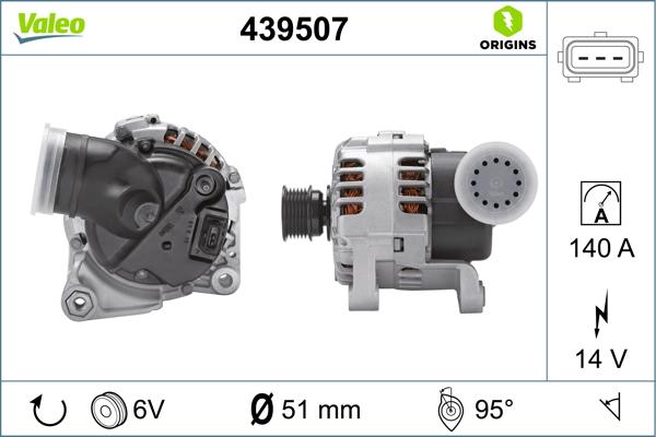 VALEO 439507 - Генератор autozip.com.ua