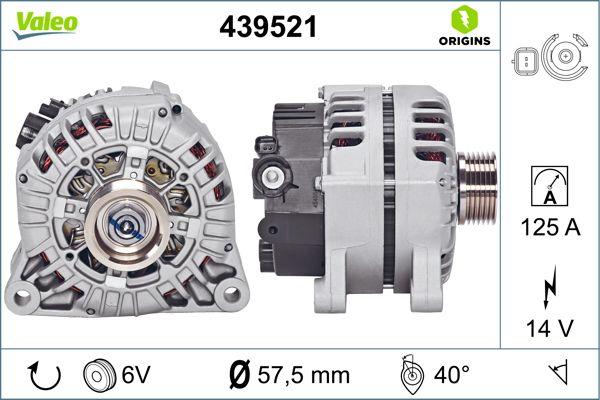 VALEO 439521 - Генератор autozip.com.ua
