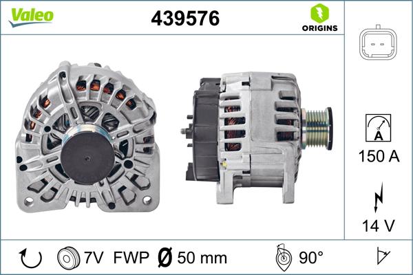 VALEO 439576 - Генератор autozip.com.ua