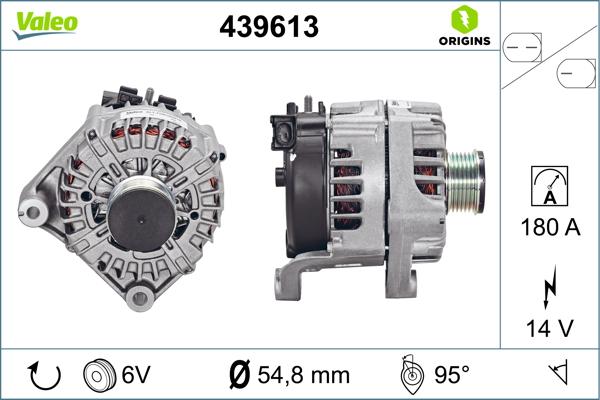 VALEO 439613 - Генератор autozip.com.ua