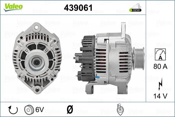 Valeo 439061 - Генератор autozip.com.ua