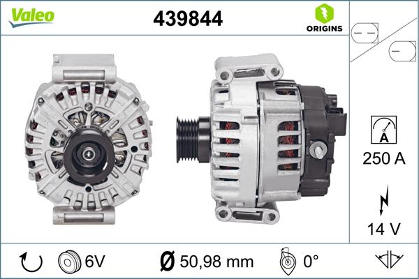 VALEO 439844 - Генератор autozip.com.ua