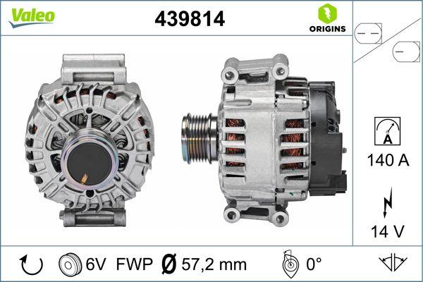 VALEO 439814 - Генератор autozip.com.ua