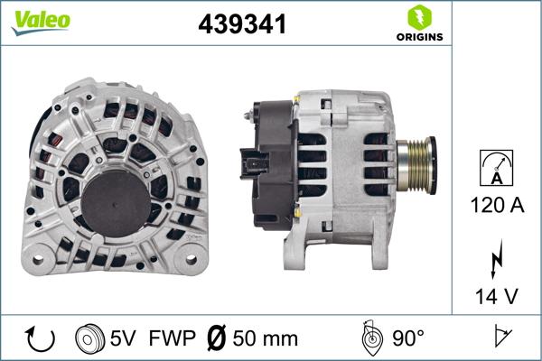 VALEO 439341 - Генератор autozip.com.ua