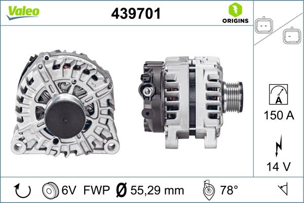 VALEO 439701 - Генератор autozip.com.ua