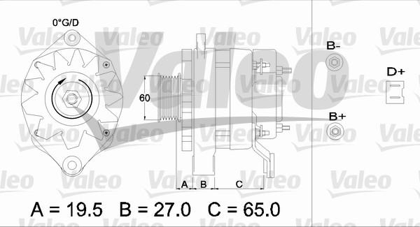 Valeo 436454 - Генератор autozip.com.ua