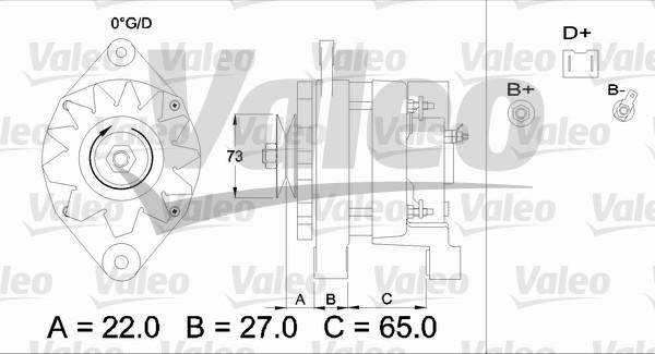 Valeo 436453 - Генератор autozip.com.ua