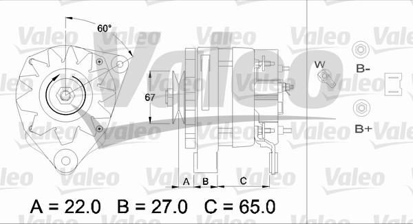 Valeo 436464 - Генератор autozip.com.ua