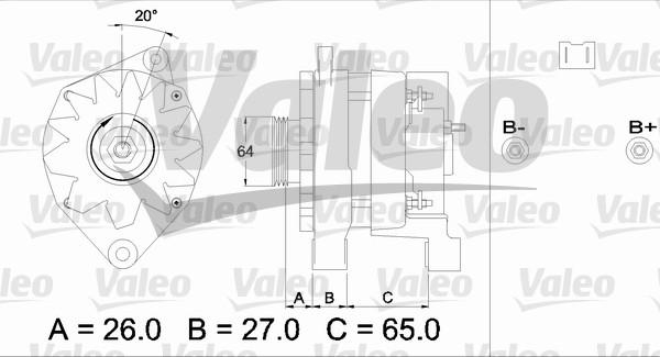 Valeo 436461 - Генератор autozip.com.ua