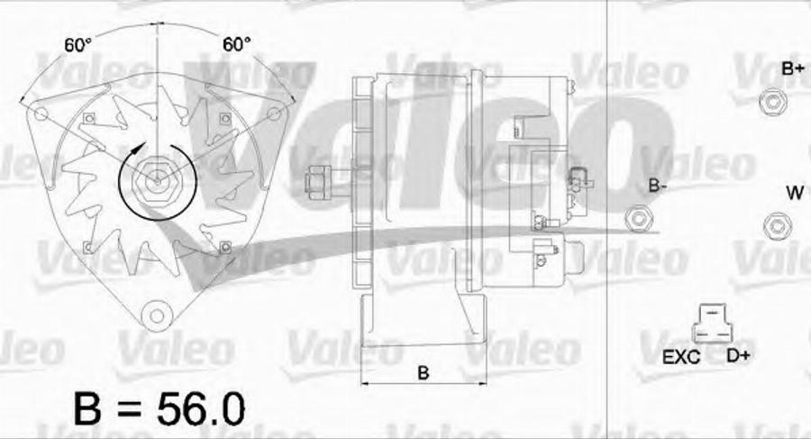 Valeo 436 419 - Генератор autozip.com.ua