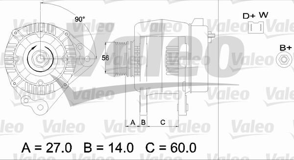 Valeo 436482 - Генератор autozip.com.ua