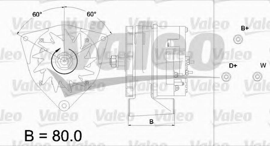 Valeo 436 423 - Генератор autozip.com.ua