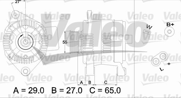 Valeo 436470 - Генератор autozip.com.ua