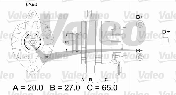 Valeo 436473 - Генератор autozip.com.ua