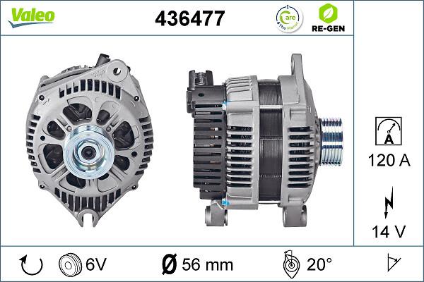VALEO 436477 - Генератор autozip.com.ua