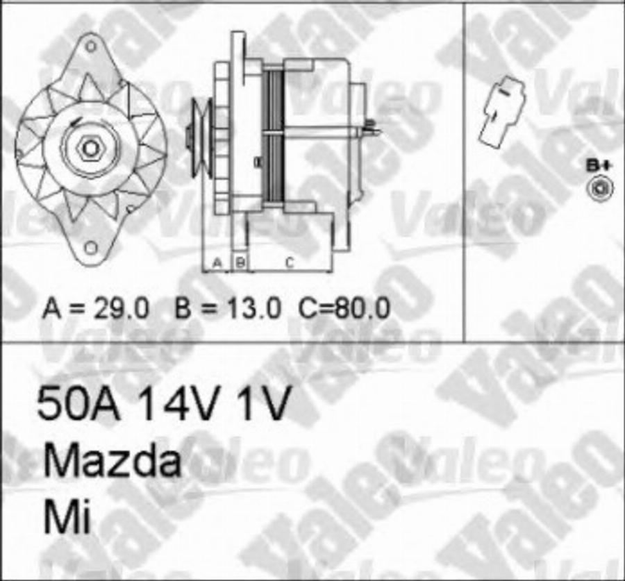 Valeo 436549 - Генератор autozip.com.ua