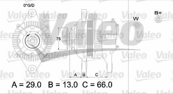 Valeo 436542 - Генератор autozip.com.ua