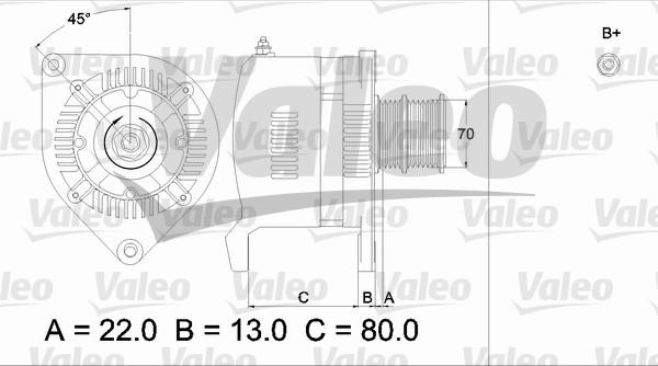 Valeo 436508 - Генератор autozip.com.ua