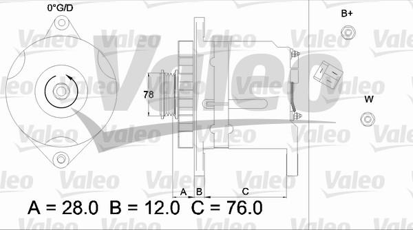 Valeo 436512 - Генератор autozip.com.ua