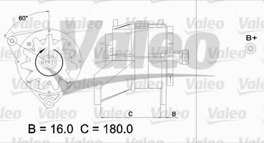 Valeo 436584 - Генератор autozip.com.ua