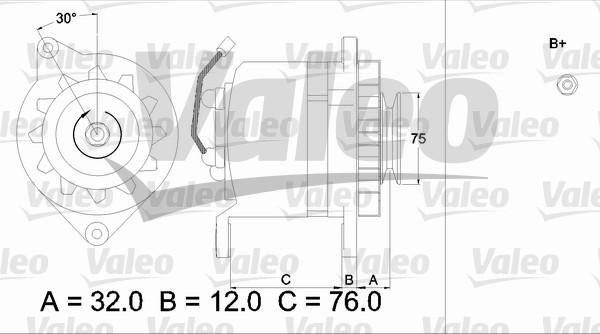 Valeo 436532 - Генератор autozip.com.ua