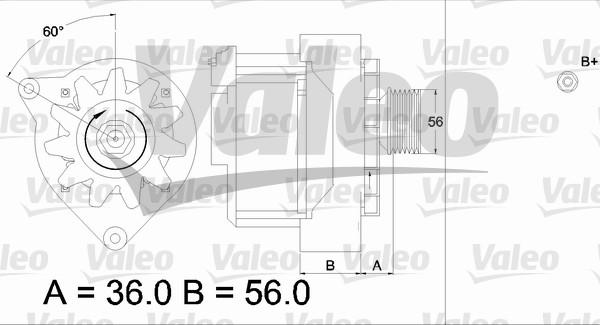 Valeo 436574 - Генератор autozip.com.ua