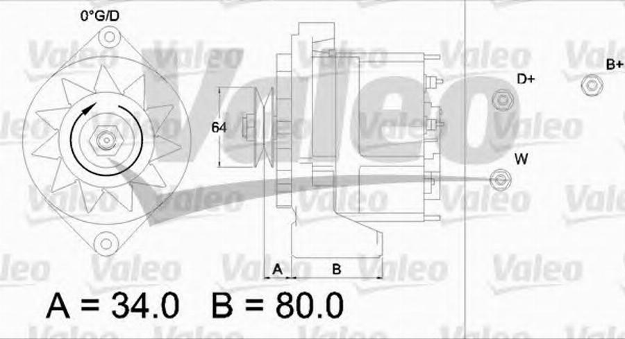 Valeo 436577 - Генератор autozip.com.ua