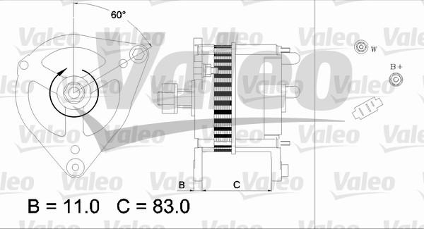 Valeo 436694 - Генератор autozip.com.ua