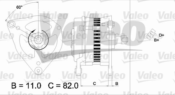 Valeo 436695 - Генератор autozip.com.ua