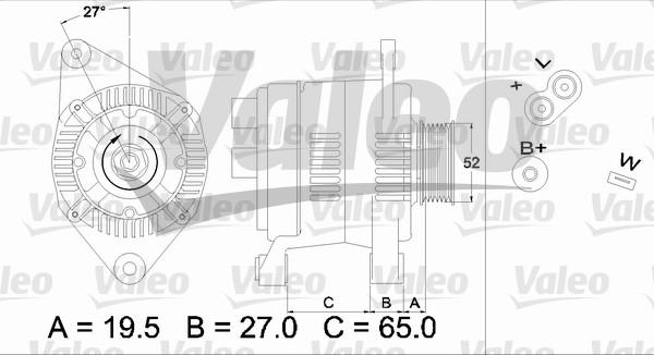 Valeo 436616 - Генератор autozip.com.ua