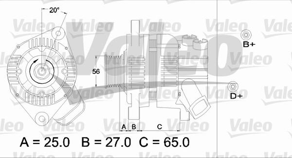 Valeo 436612 - Генератор autozip.com.ua