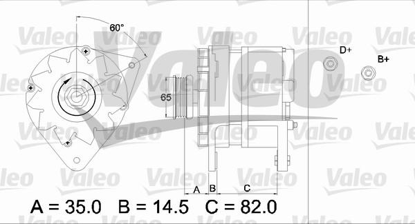 Valeo 436689 - Генератор autozip.com.ua