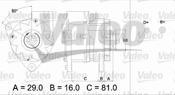 Valeo 436630 - Генератор autozip.com.ua