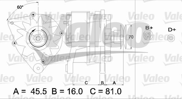 Valeo 436631 - Генератор autozip.com.ua