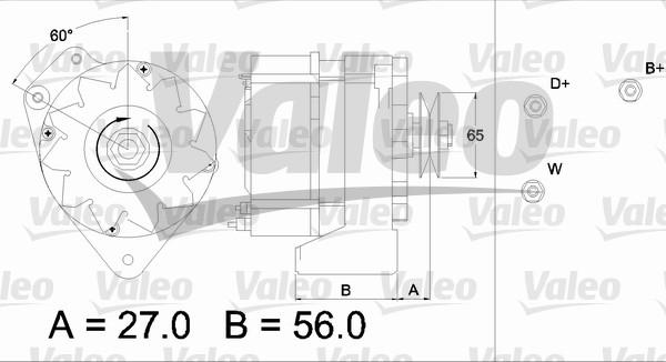 Valeo 436633 - Генератор autozip.com.ua