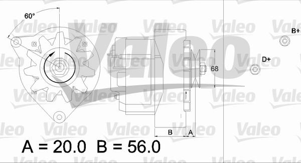 Valeo 436629 - Генератор autozip.com.ua